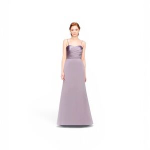 Bari Jay Lavender Spaghetti Strap Asymmetrical Gown
